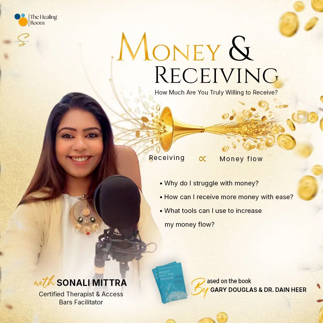 Money & Receiving Workshop poster with Sonali Mittra